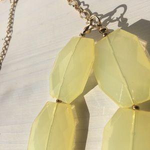 Yellow stone necklace